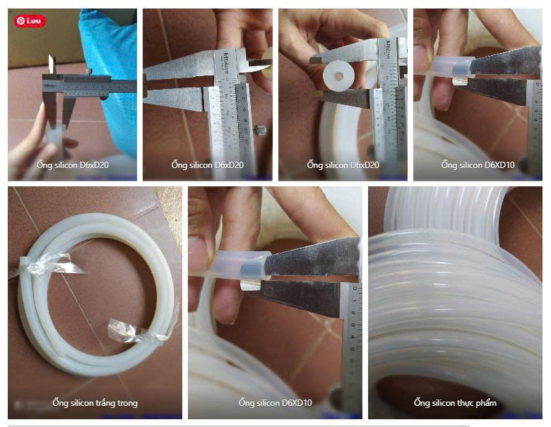nhua ong trang silicon